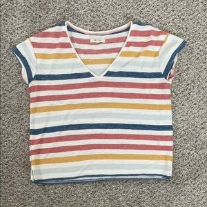 Madewell Multicolor Striped Short Sleeve Tee